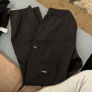 Greys Anatomy black straight leg scrubs - M